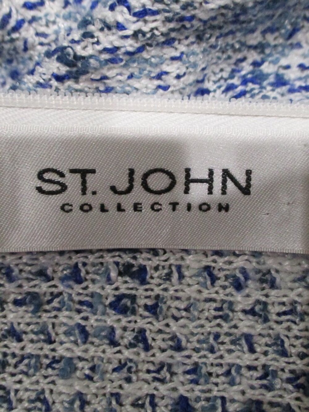 St. John Collection Knit Cap Sleeve Wiggle Midi Dress - Picture 6 of 8